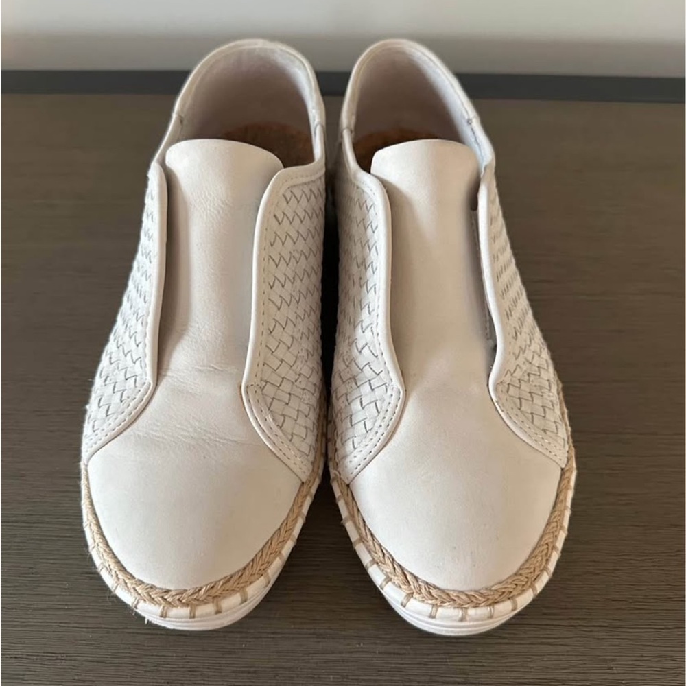 J/Slides NYC Sneakers in Off White Leather